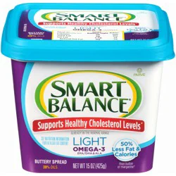 Smart Balance Light Omega-3 Buttery Spread, 15 OZ