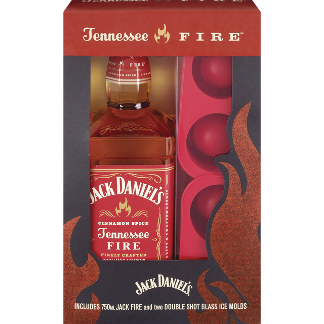 slide 1 of 1, Jack Daniel's Fire Gift Set, 750 ml