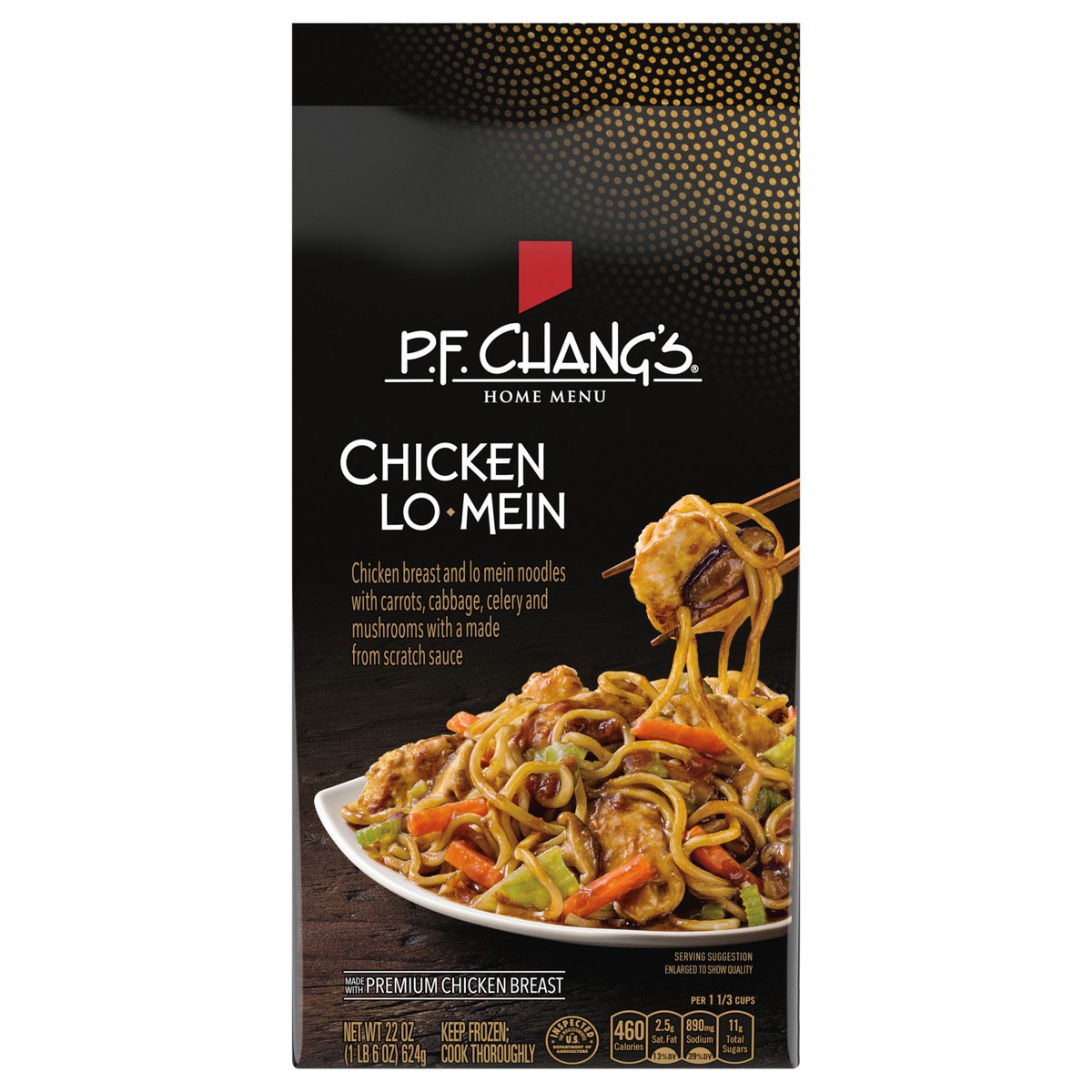 slide 1 of 9, P.F. Chang's Home Menu Chicken Lo Mein Skillet Meal, Frozen Meal, 22 oz., 22 oz