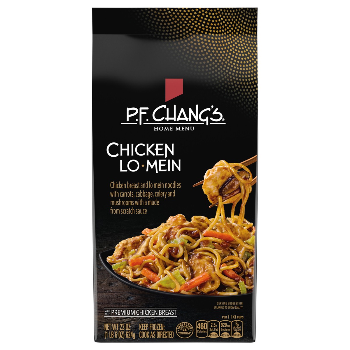slide 1 of 9, P.F. Chang's Home Menu Chicken Lo Mein Skillet Meal, Frozen Dinner, 22 oz., 22 oz