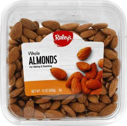 Raley's Natural Whole Almonds 12 Oz