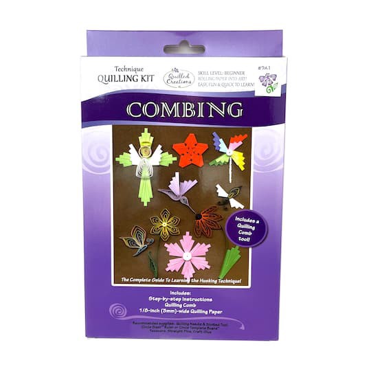 slide 1 of 6, Quilled Creations Combing Technique Quilling Kit, 1/8 in