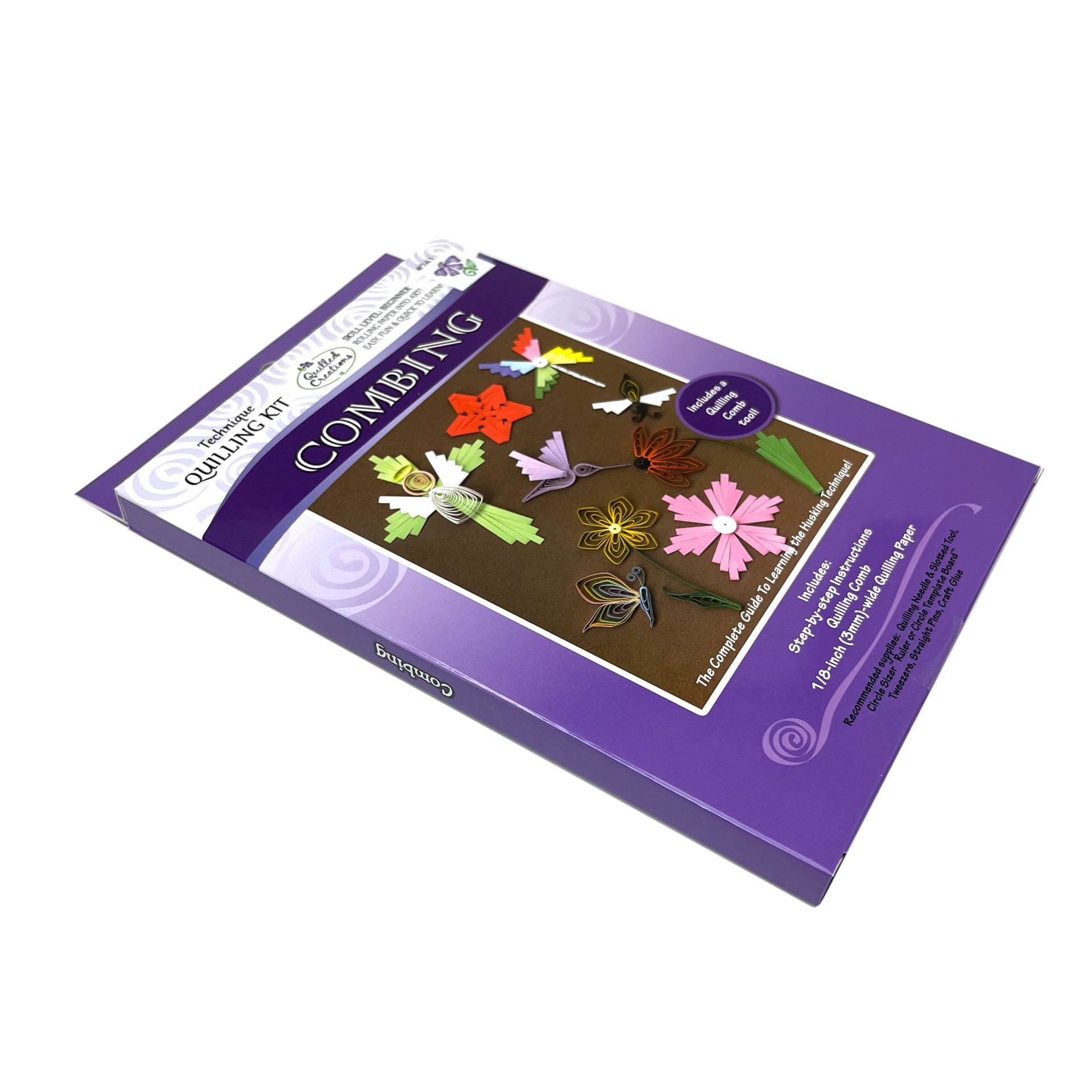 slide 2 of 6, Quilled Creations Combing Technique Quilling Kit, 1/8 in