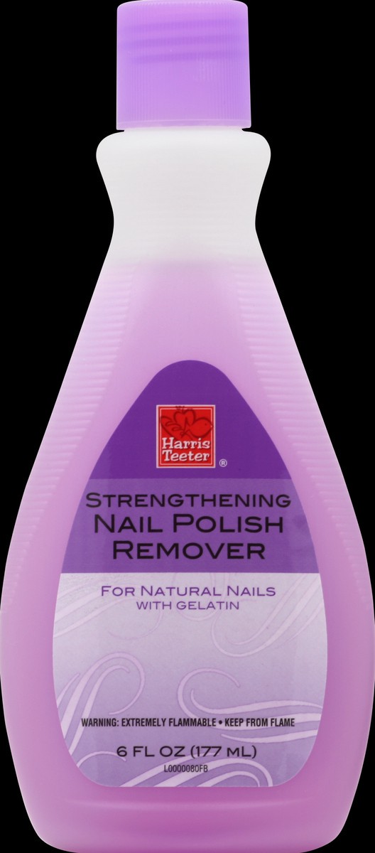 slide 1 of 4, Harris Teeter Nail Polish Remover - Strengthening, 6 oz