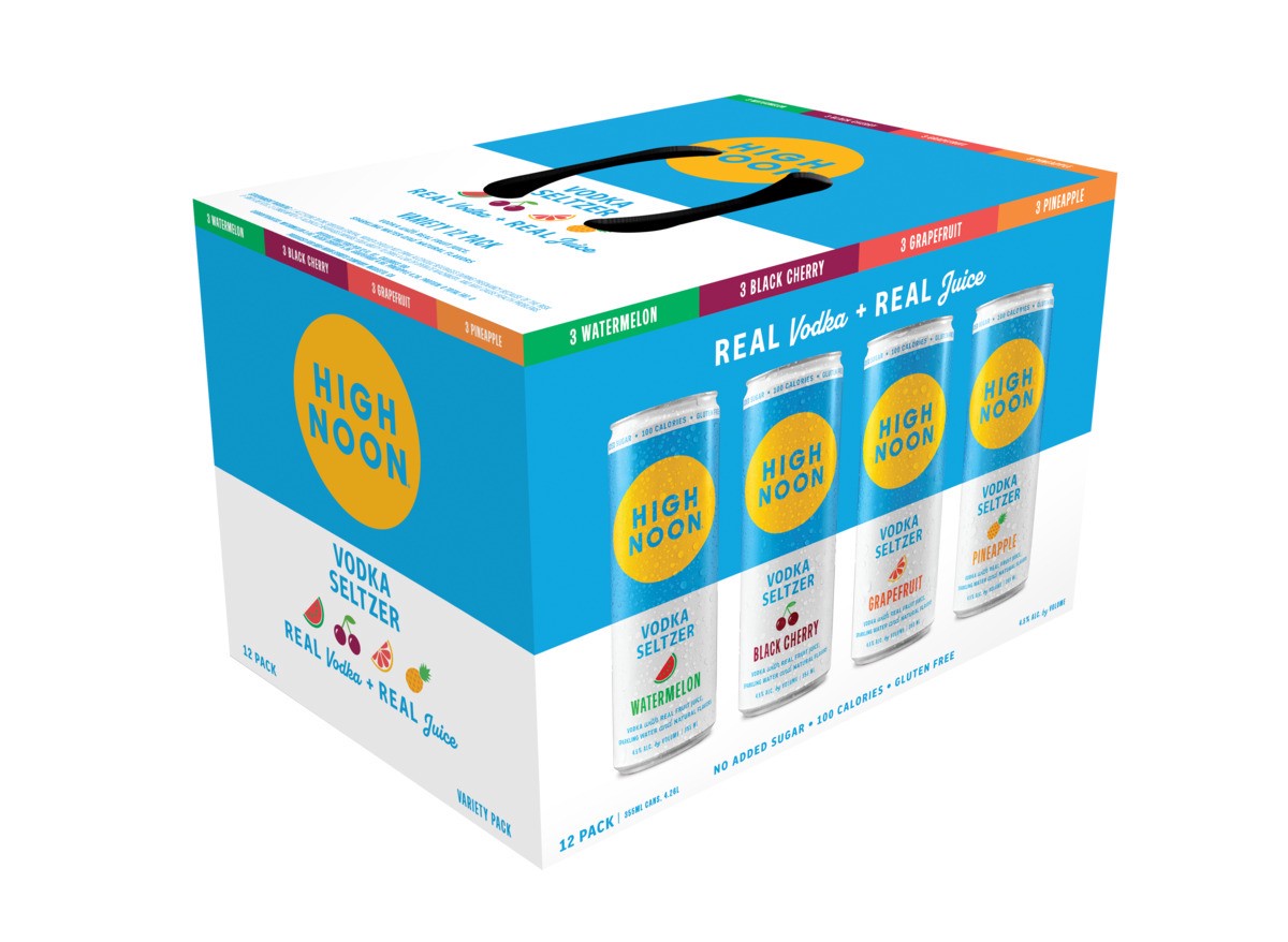 slide 1 of 3, High Noon Vodka Hard Seltzer Variety Pack 12 Cans, 1 ct