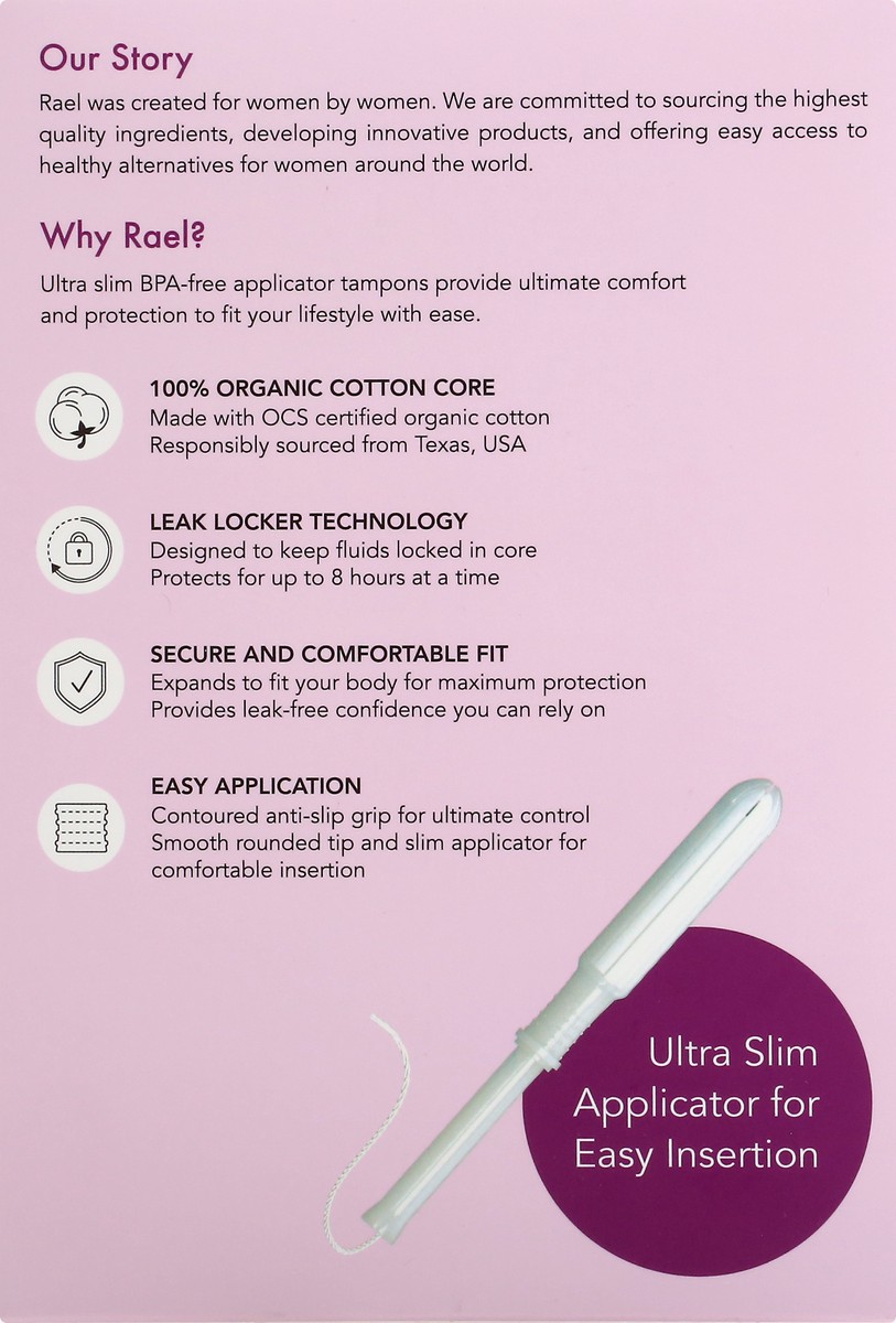 slide 9 of 13, Rael Super Tampons 16 ea, 16 ct