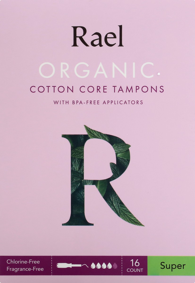 slide 4 of 13, Rael Super Tampons 16 ea, 16 ct