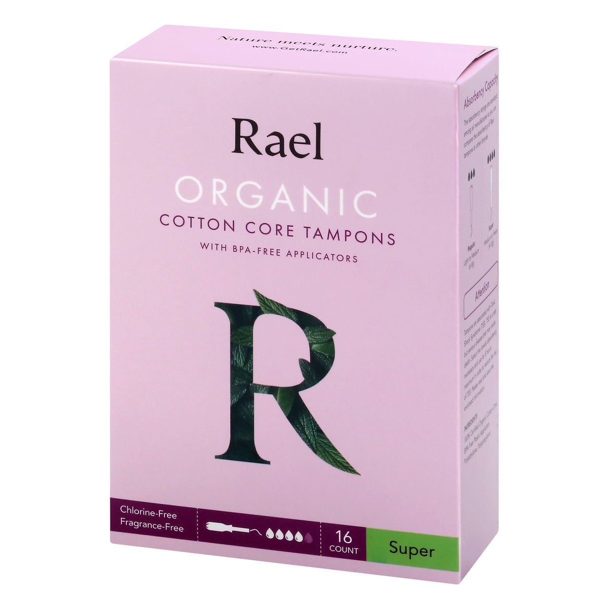 slide 2 of 13, Rael Super Tampons 16 ea, 16 ct
