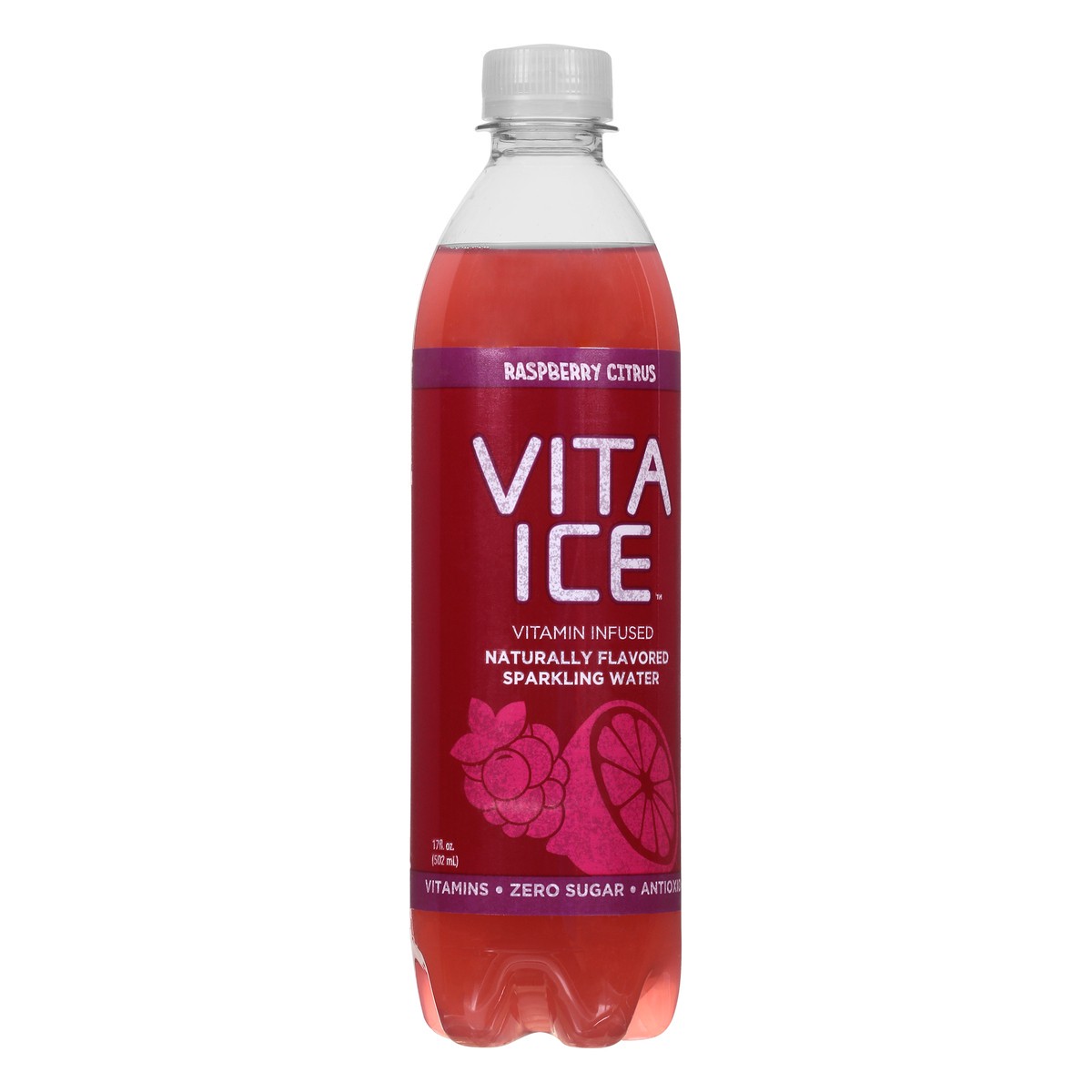 slide 5 of 9, Vita Ice Raspberry Citrus Sparkling Water - 17 oz, 17 oz