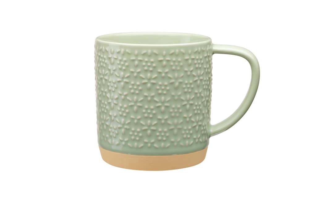 slide 2 of 2, Clay Art Glaze Dots Mug - Green, 1 ct