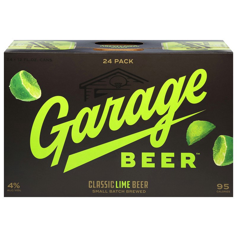 slide 1 of 5, Garage Beer Classic Lime Beer 24 - 12 fl oz Cans, 24 ct