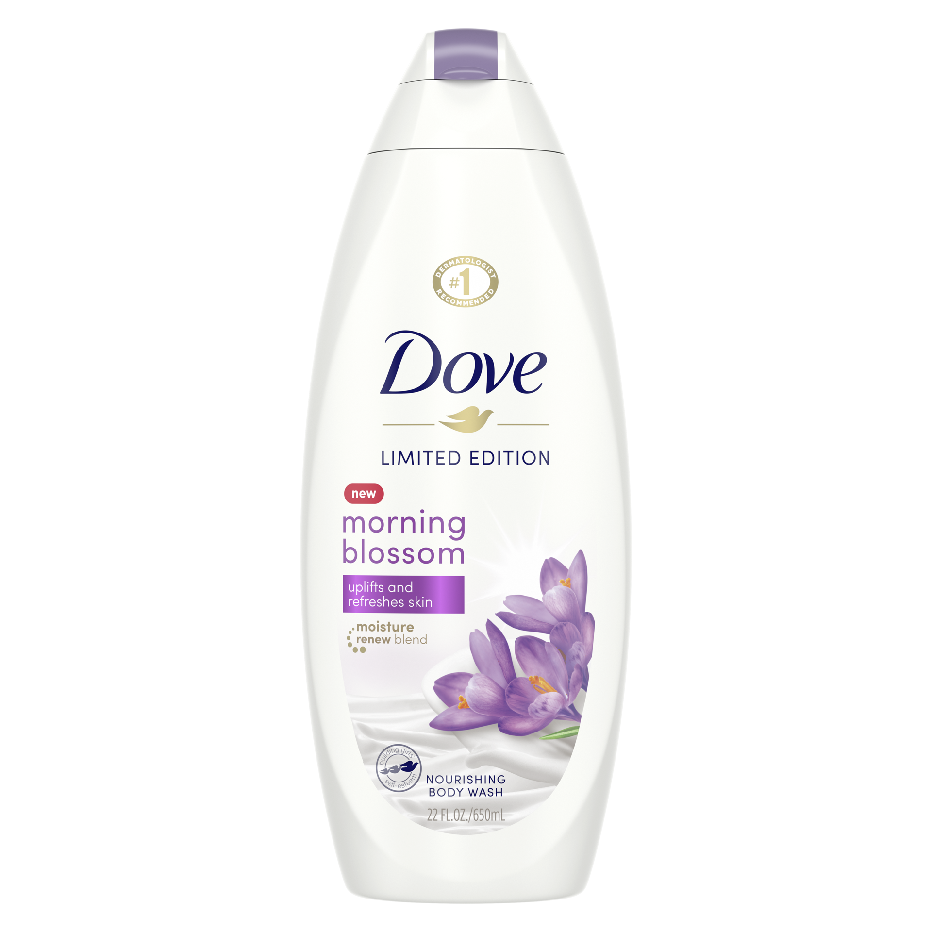 slide 3 of 4, Dove Body Wash Morning Blossom, 22 oz, 22 oz