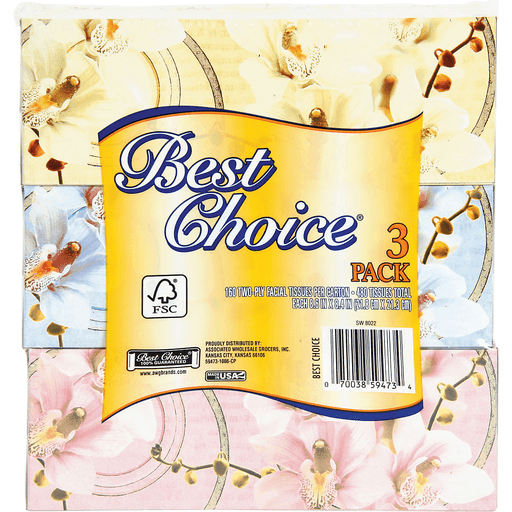 slide 1 of 1, Best Choice Design Series Facial Tissues, 480 ct