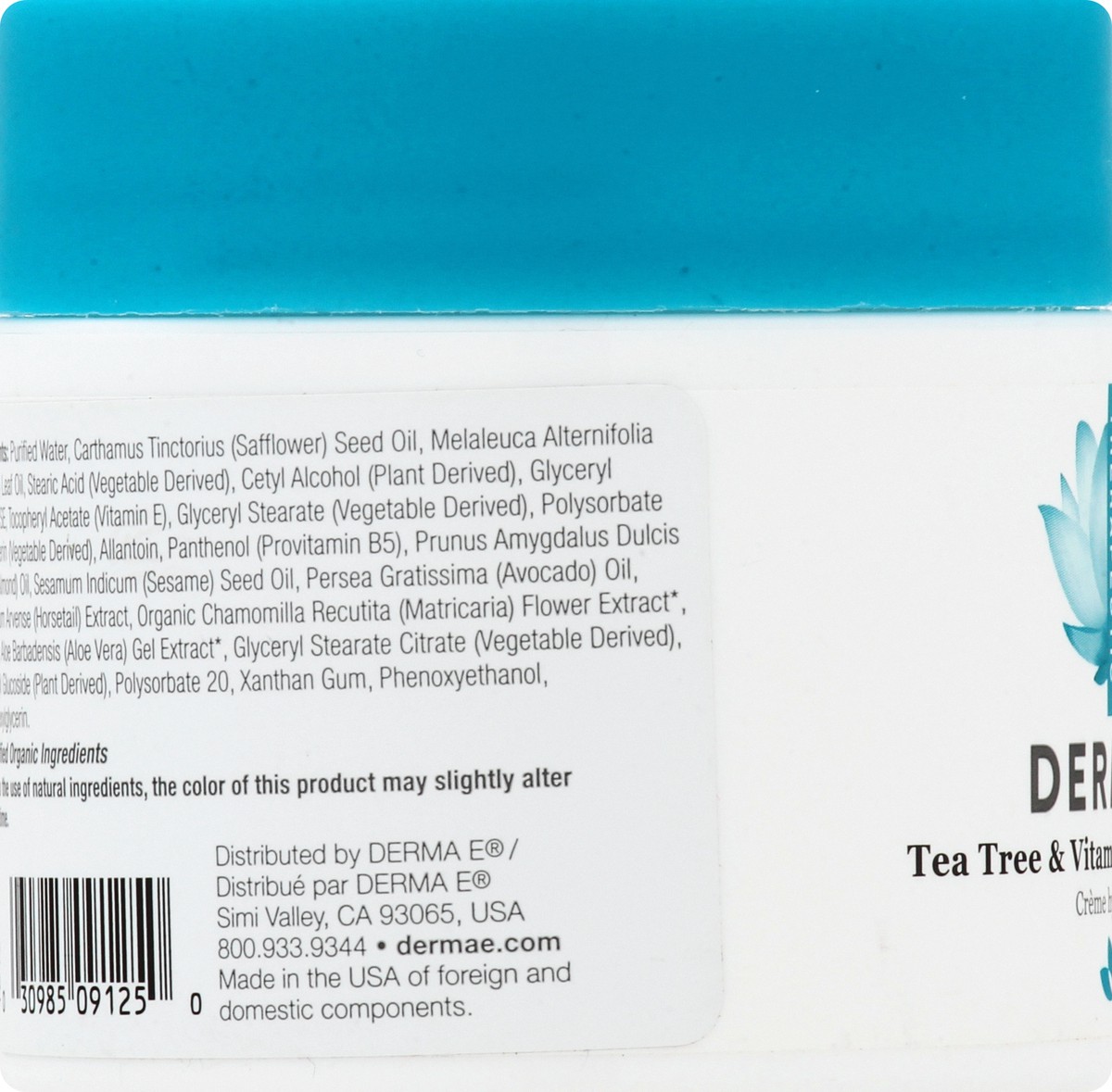 slide 8 of 12, Derma E Tea Tree & Vitamin E Antiseptic Cream, 4 oz