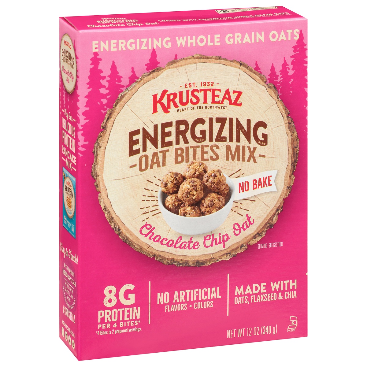 slide 2 of 11, Krusteaz Chocolate Chip Oat Energizing Oat Bites Mix, 12 oz