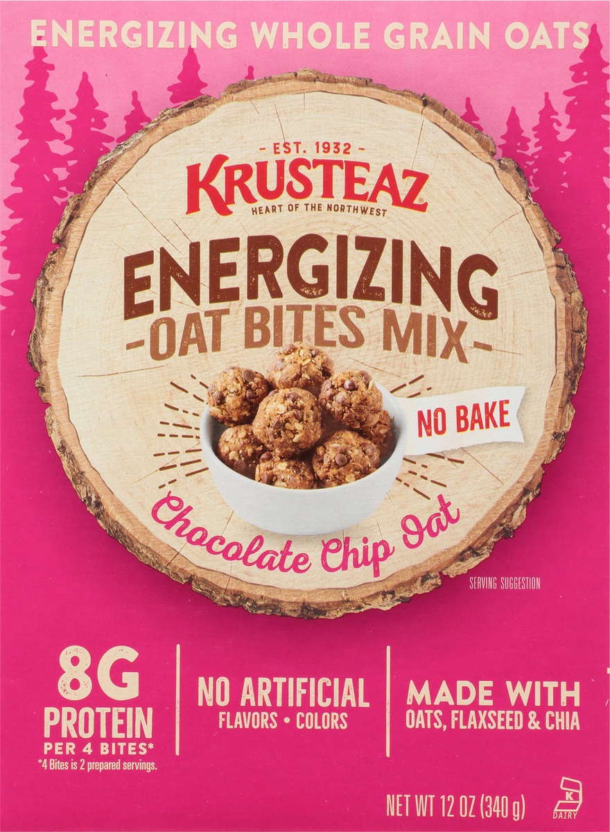 slide 9 of 11, Krusteaz Chocolate Chip Oat Energizing Oat Bites Mix, 12 oz