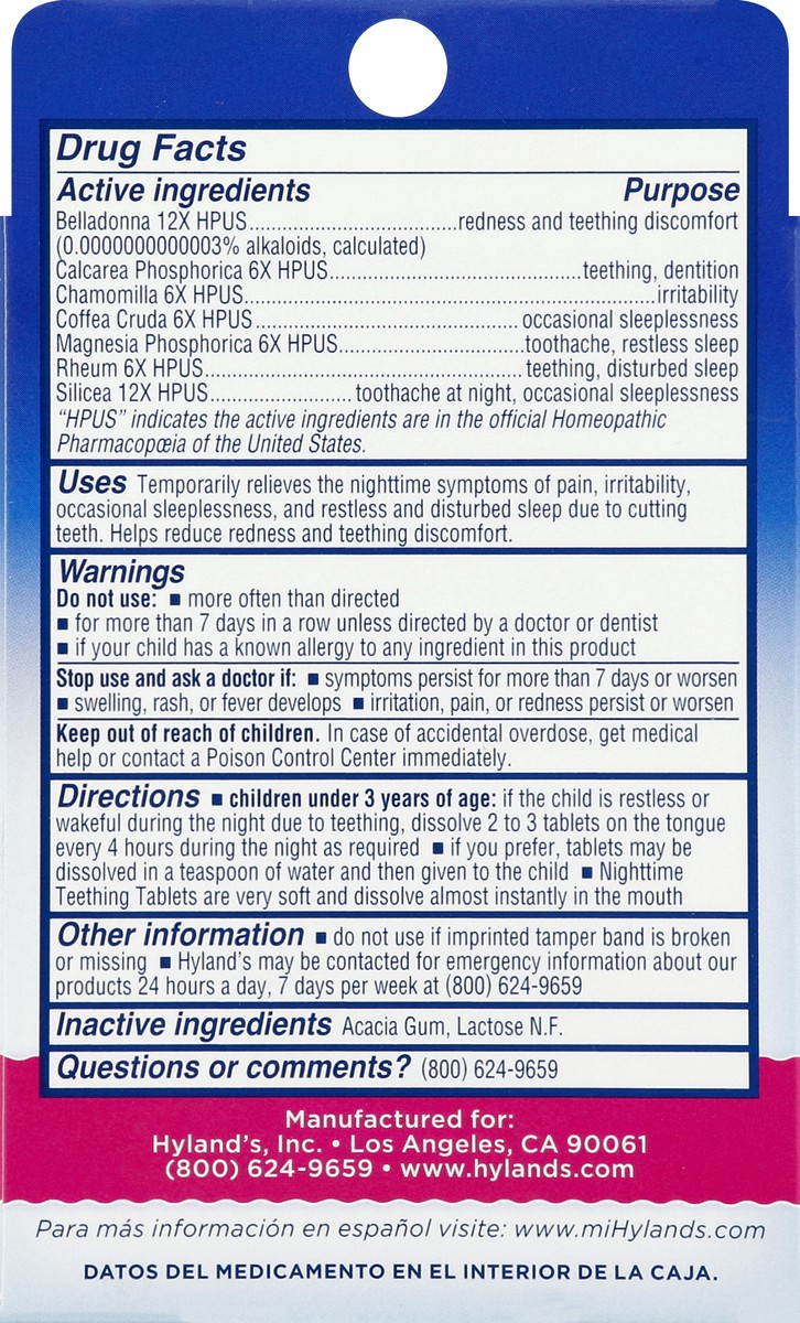 slide 2 of 8, Hyland's Teething Tablets 135 ea, 135 ct