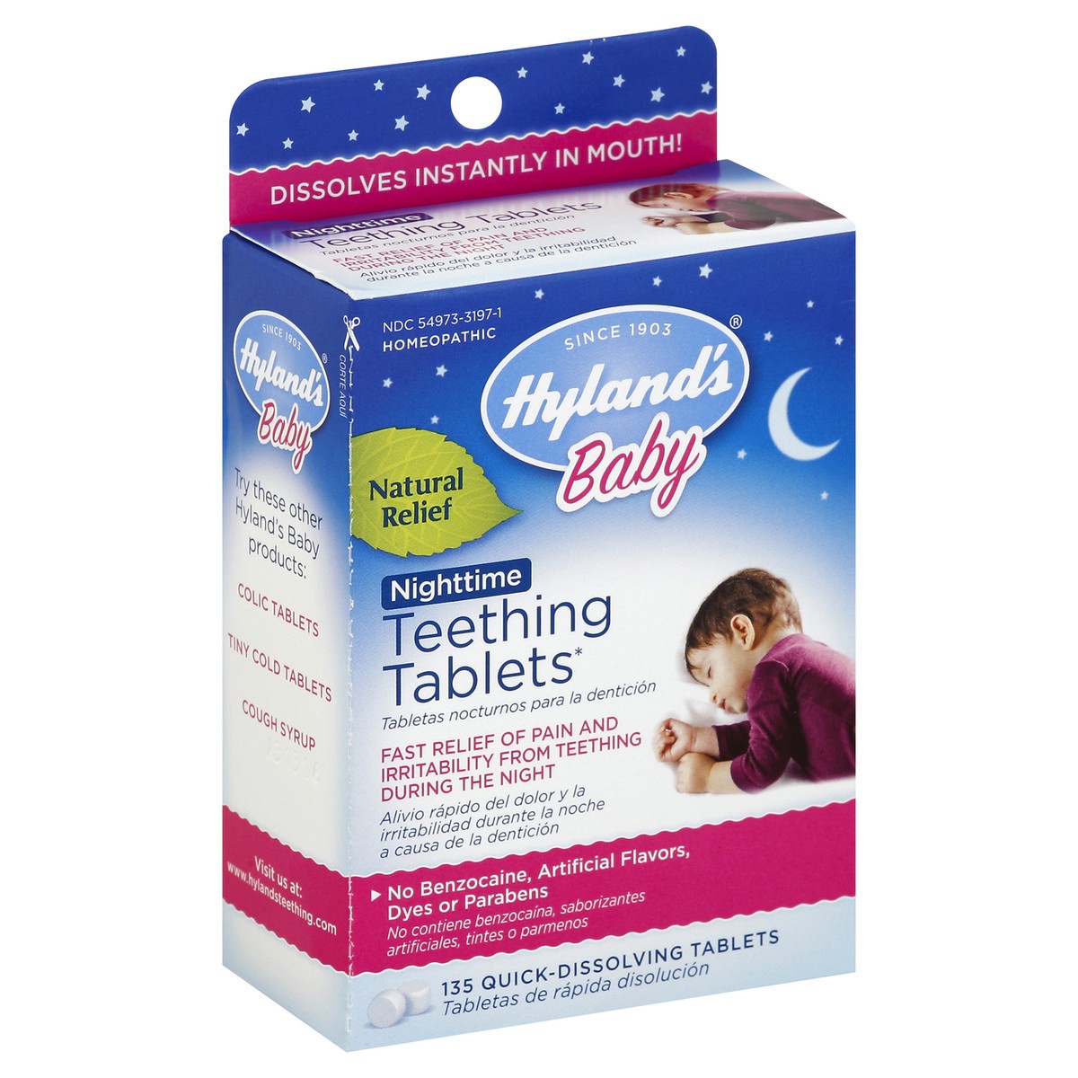 slide 5 of 8, Hyland's Teething Tablets 135 ea, 135 ct