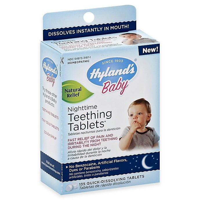 slide 1 of 1, Hyland's Baby Nighttime Teething Tablets, 135 ct