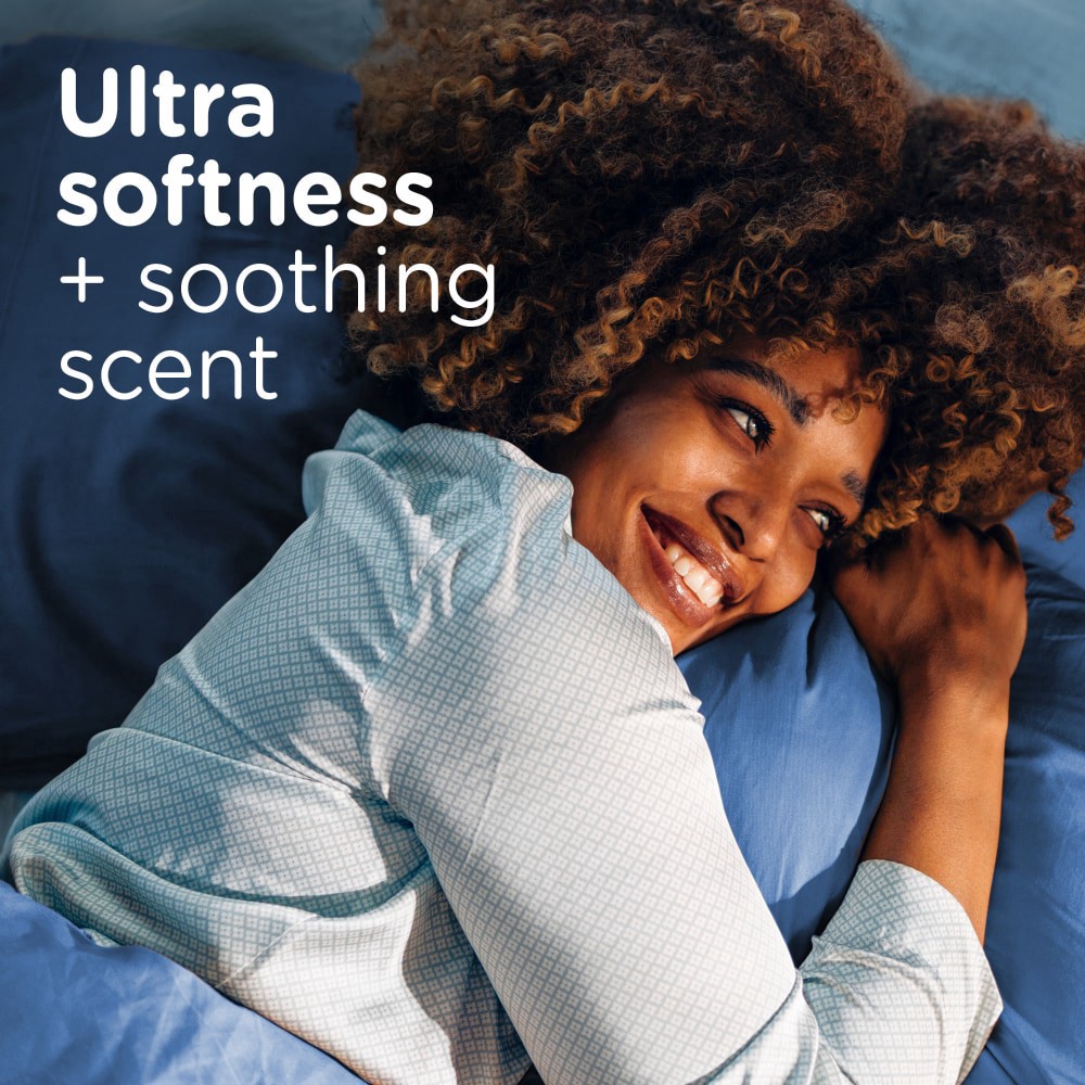 slide 2 of 6, Downy Ultra Soft Fabric Softener Liquid, Balance, Crisp Rain and Blue Eucalyptus, 64 fl oz, 96 Loads, 64 fl oz