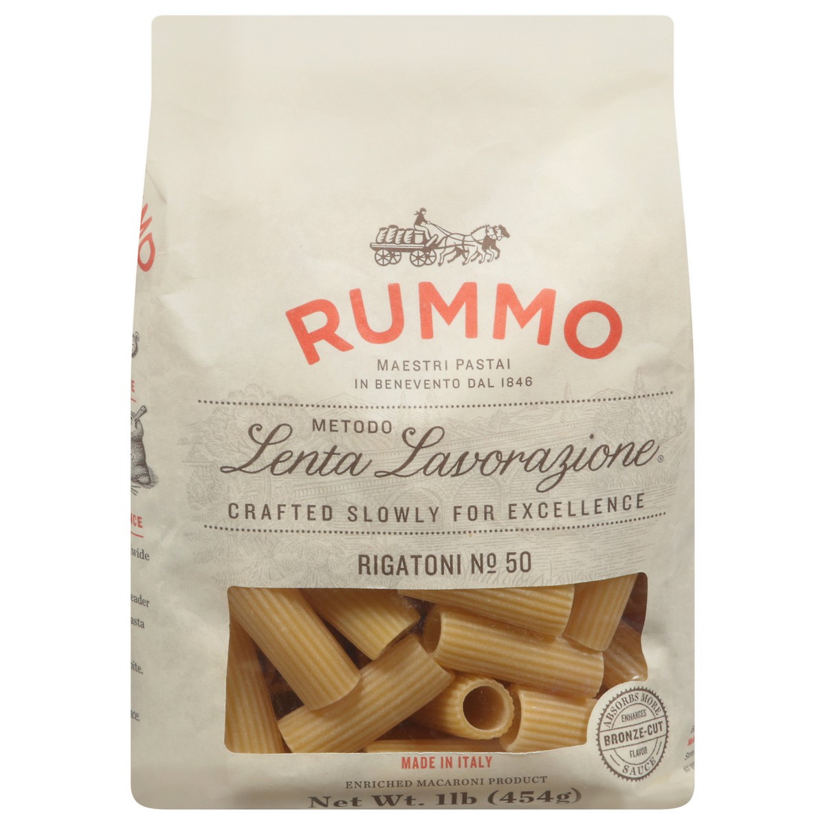 slide 1 of 1, Rummo No. 50 Rigatoni 1 lb, 1 lb