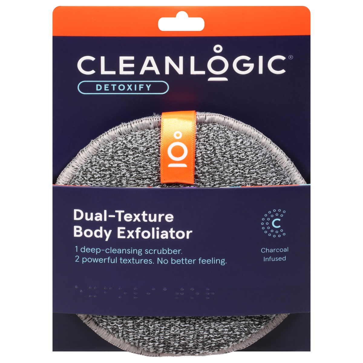 slide 2 of 12, cleanlogic Detoxify Dual-Texture Body Exfoliator 1 ea, 1 ct