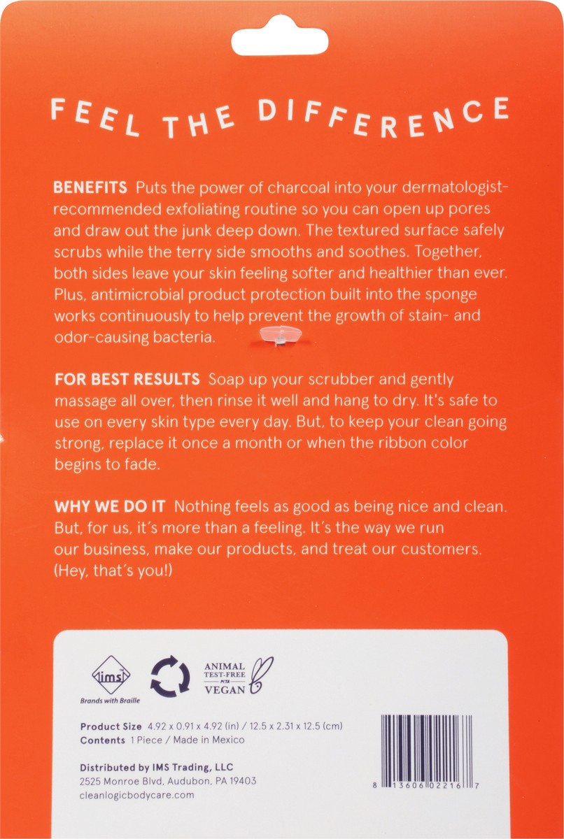 slide 8 of 12, cleanlogic Detoxify Dual-Texture Body Exfoliator 1 ea, 1 ct