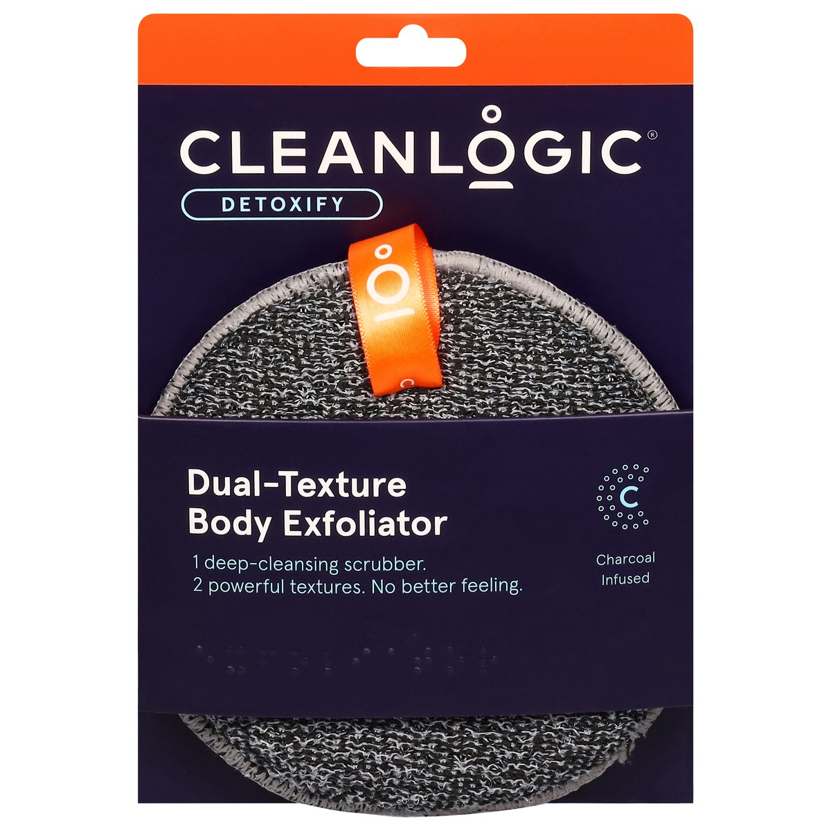 slide 1 of 12, cleanlogic Detoxify Dual-Texture Body Exfoliator 1 ea, 1 ct