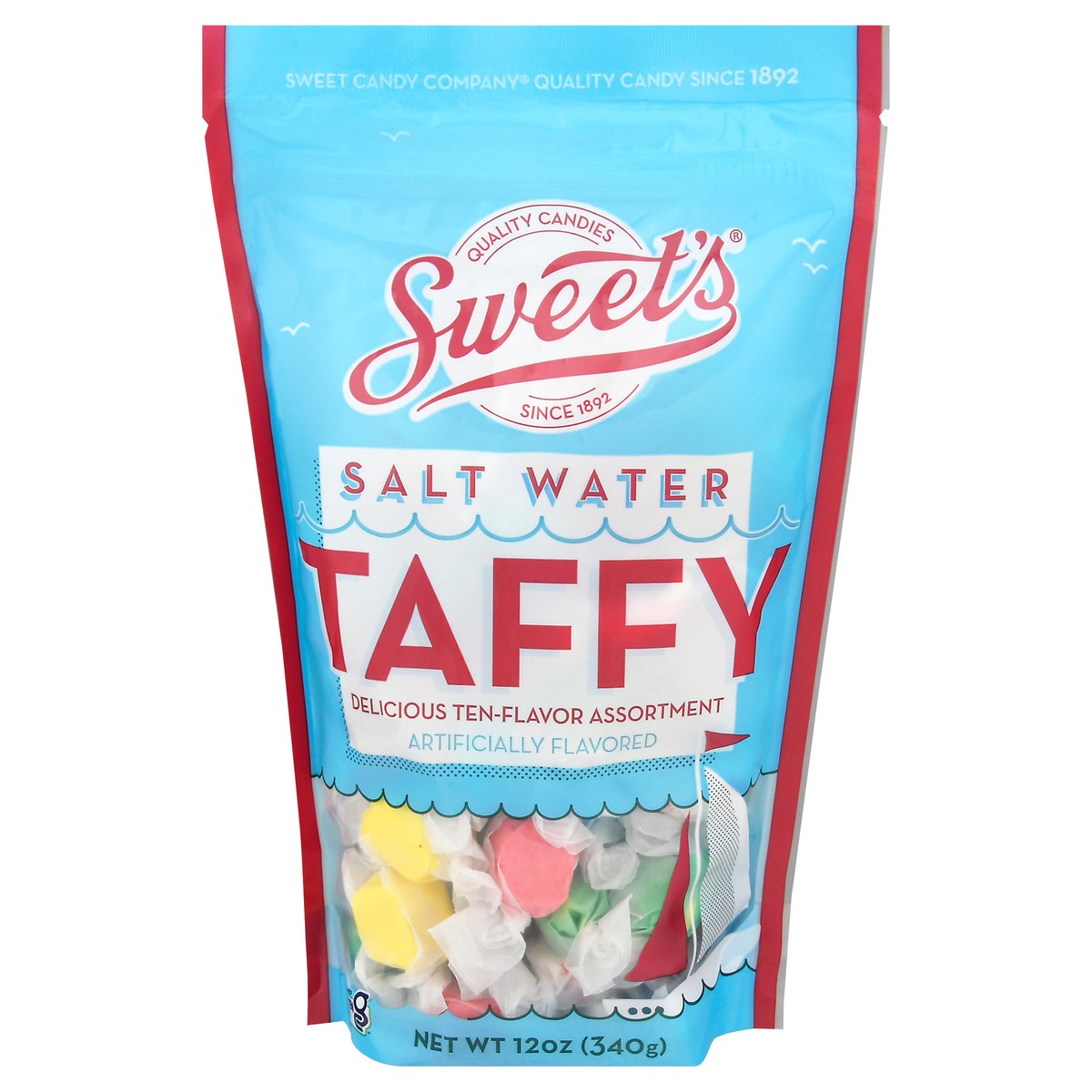 slide 1 of 12, Sweet's Salt Water Assortment Taffy 12 oz, 12 oz