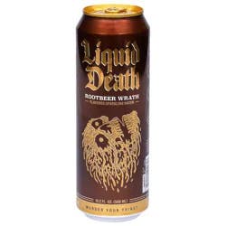 Liquid Death Flavored Sparkling Water - Rootbeer Wrath, 19.2 fl oz