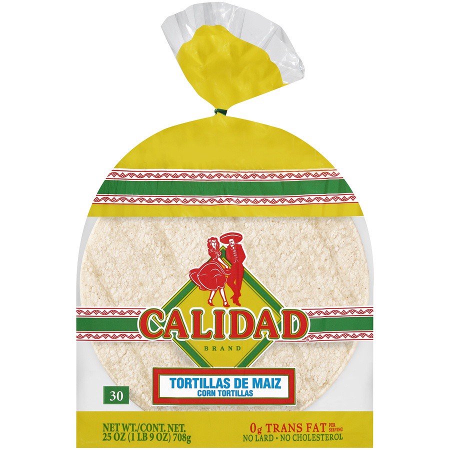 slide 1 of 6, Calidad Corn Tortillas, 1 ct
