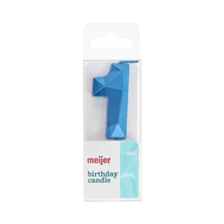 Meijer Birthday Candle Blue Number 1