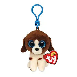 TY Dog - Dog Brown White Clip