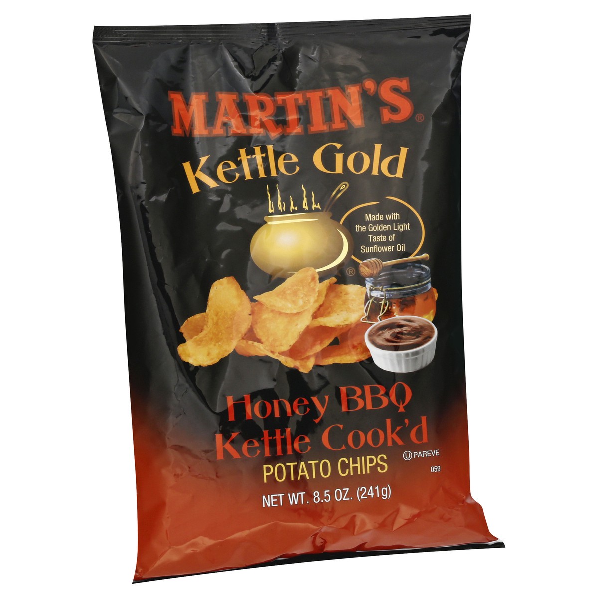 slide 12 of 13, Martin's Kettle Gold Kettle Cook'd Honey BBQ Potato Chips 8.5 oz, 8.5 oz