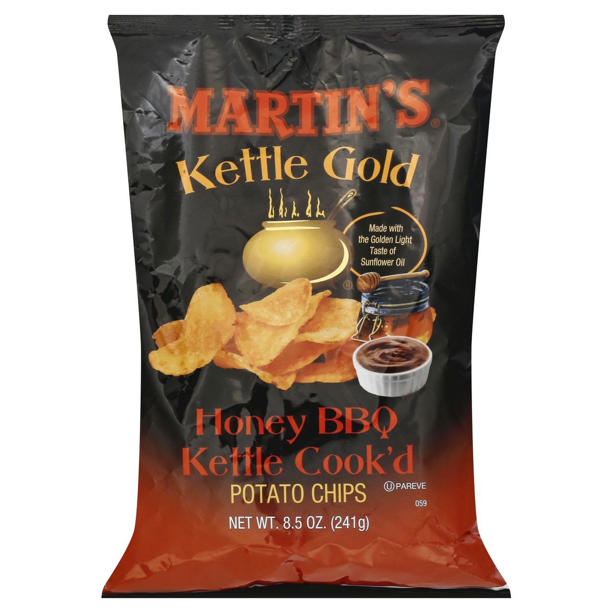 slide 7 of 13, Martin's Kettle Gold Kettle Cook'd Honey BBQ Potato Chips 8.5 oz, 8.5 oz