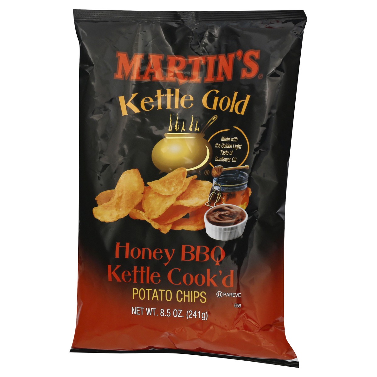 slide 6 of 13, Martin's Kettle Gold Kettle Cook'd Honey BBQ Potato Chips 8.5 oz, 8.5 oz