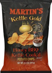Martin's Kettle Gold Kettle Cook'd Honey BBQ Potato Chips - 8.5 oz