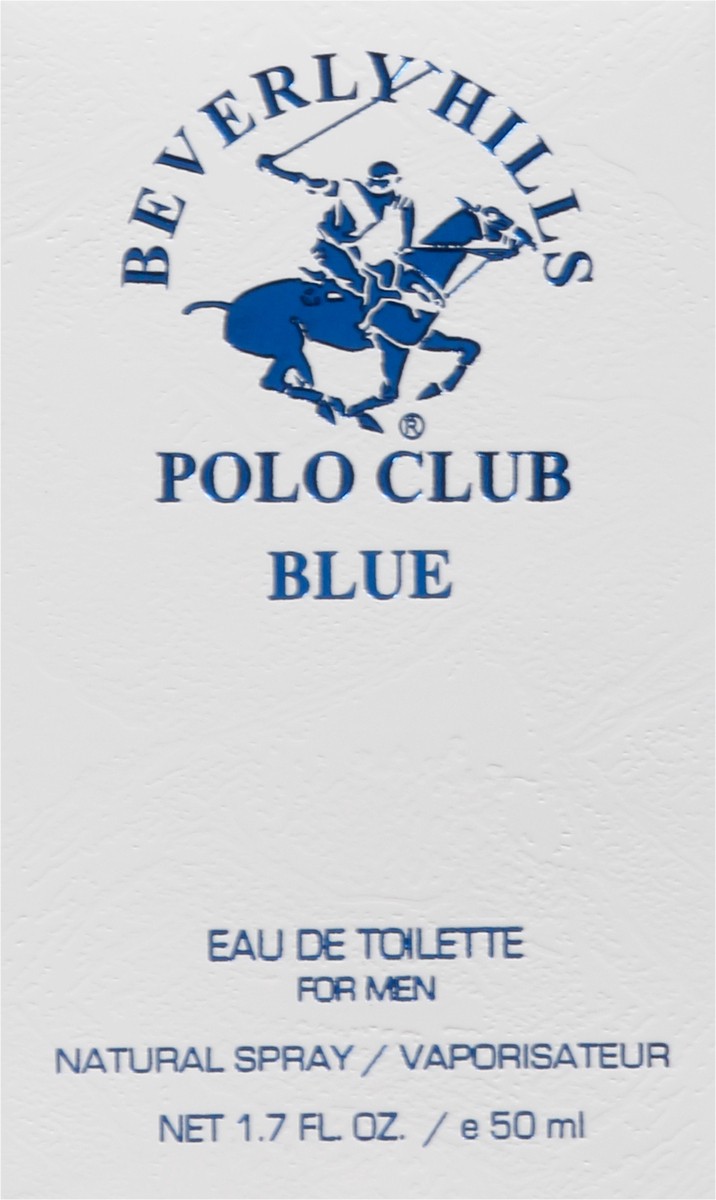 slide 13 of 13, Beverly Hills Polo Club Blue Eau De Toilette For Men Natural Spray 1.7 fl oz, 1.7 oz