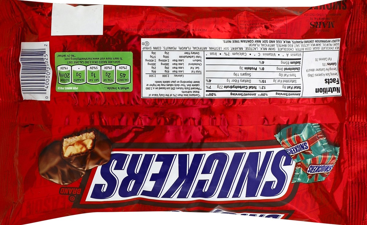 slide 6 of 6, Snickers, Holiday Minis Size Chocolate Christmas Candy Bars, 11.5 Oz, 11 oz