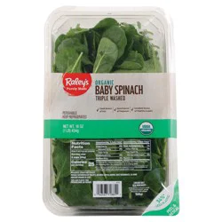 Raley's Purely Made Organic Baby Spinach 16 oz