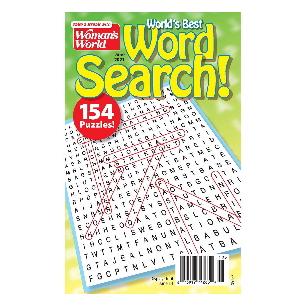 slide 1 of 2, Woman's World Magazine, 154 Puzzles, June 2021, 1 ct