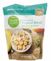 slide 1 of 1, Simple Truth Freeze-Dried Bananas Mangoes & Pineapple Tropical Blend, 1.2 oz