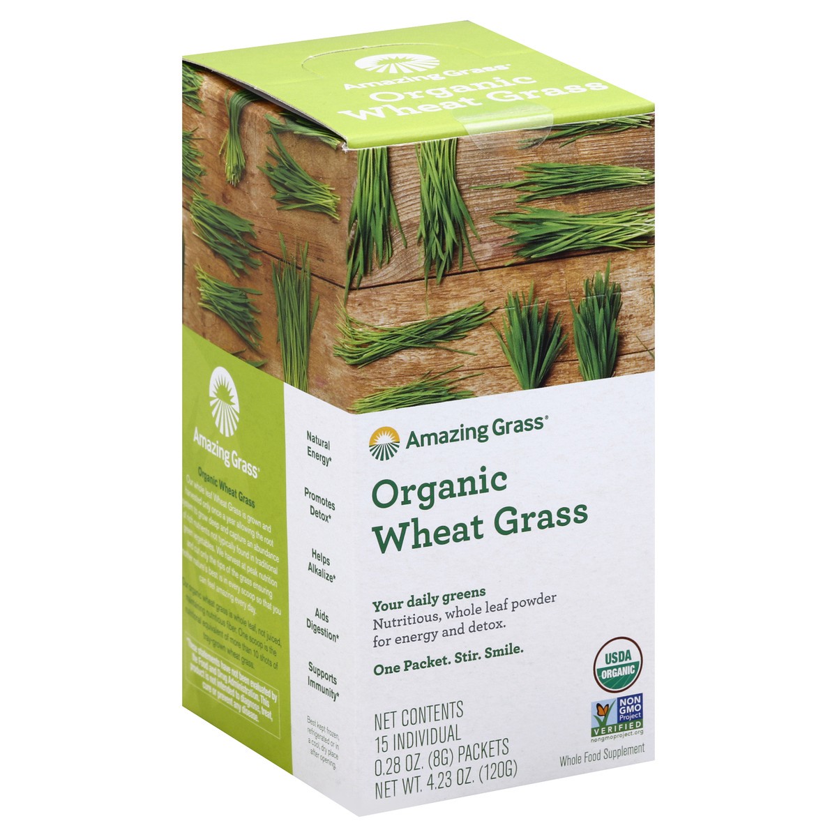 slide 2 of 5, Amazing Grass Wheat Grass 15 ea, 15 ct