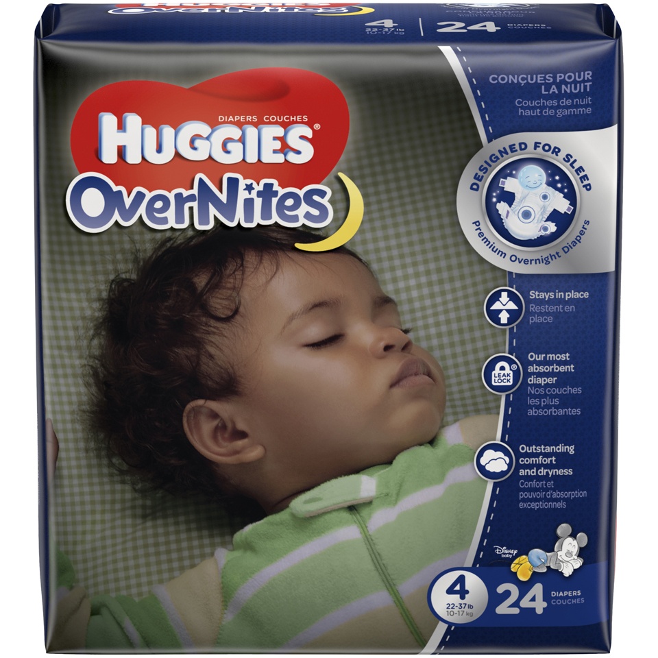 slide 1 of 6, Huggies Overnites Pack Diapers Size 3, 24 ct