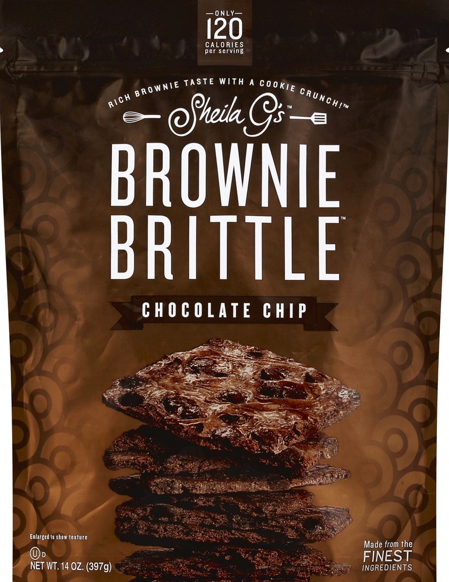 slide 2 of 2, Sheila G's Brownie Brittle - Chocolate Chip, 14 oz