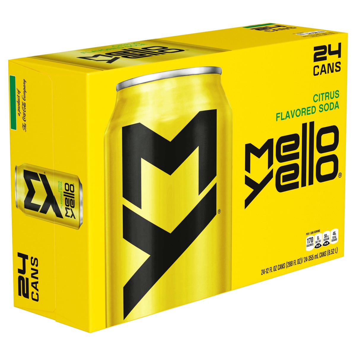 slide 4 of 11, Mello Yello Cans, 12 fl oz, 24 Pack, 24 ct