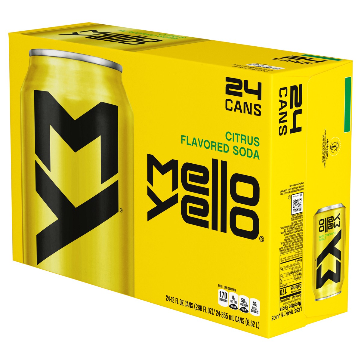 slide 2 of 11, Mello Yello Cans, 12 fl oz, 24 Pack, 24 ct