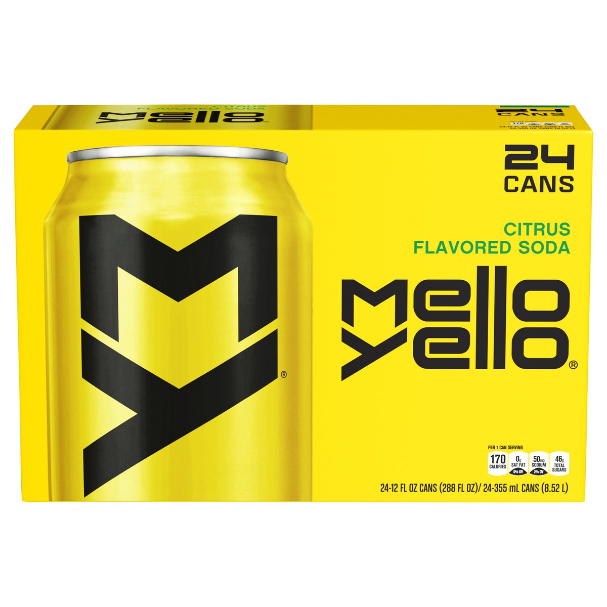 slide 8 of 11, Mello Yello Cans, 12 fl oz, 24 Pack, 24 ct