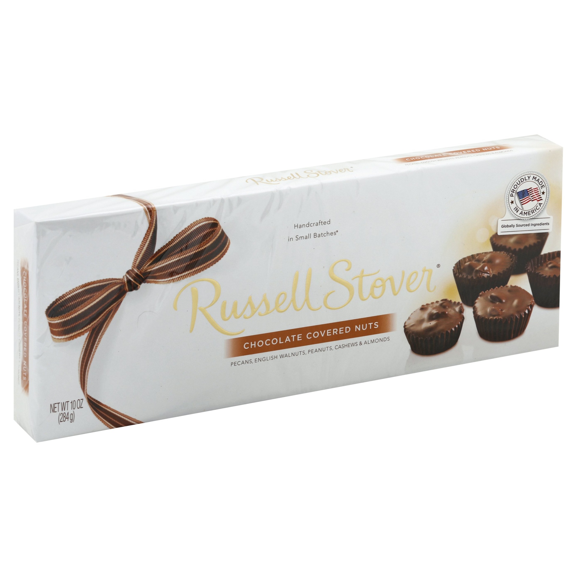 slide 1 of 6, Russell Stover Chocolate With Nuts, 10 oz