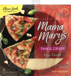Mama Mary's Thin & Crispy Pizza Crust, Kosher, 2 Count